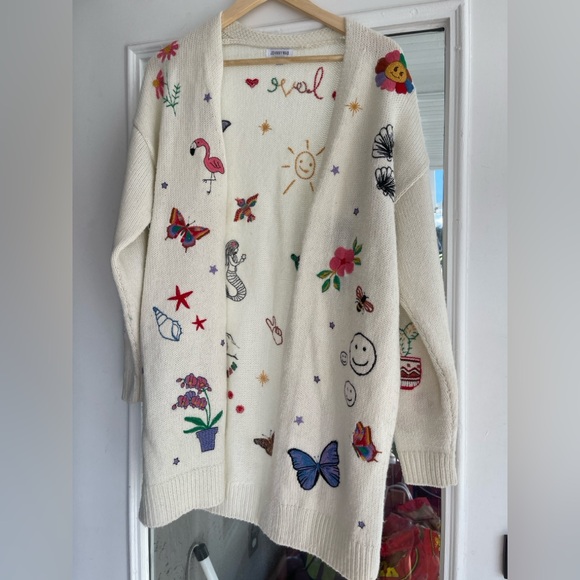 Johnny Was Sabina Long Cardigan